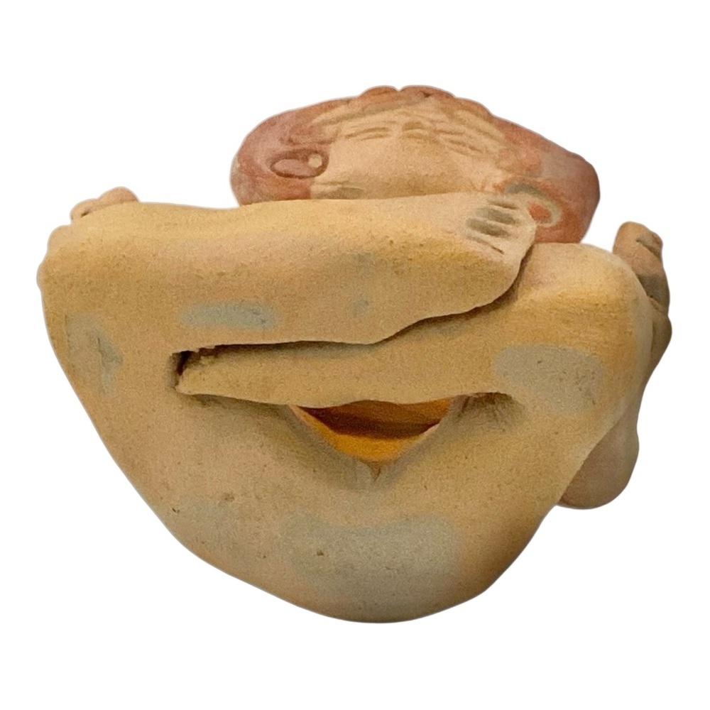 Handcrafted Terracotta Figurine - Brown and Green - Picture 7 of 7